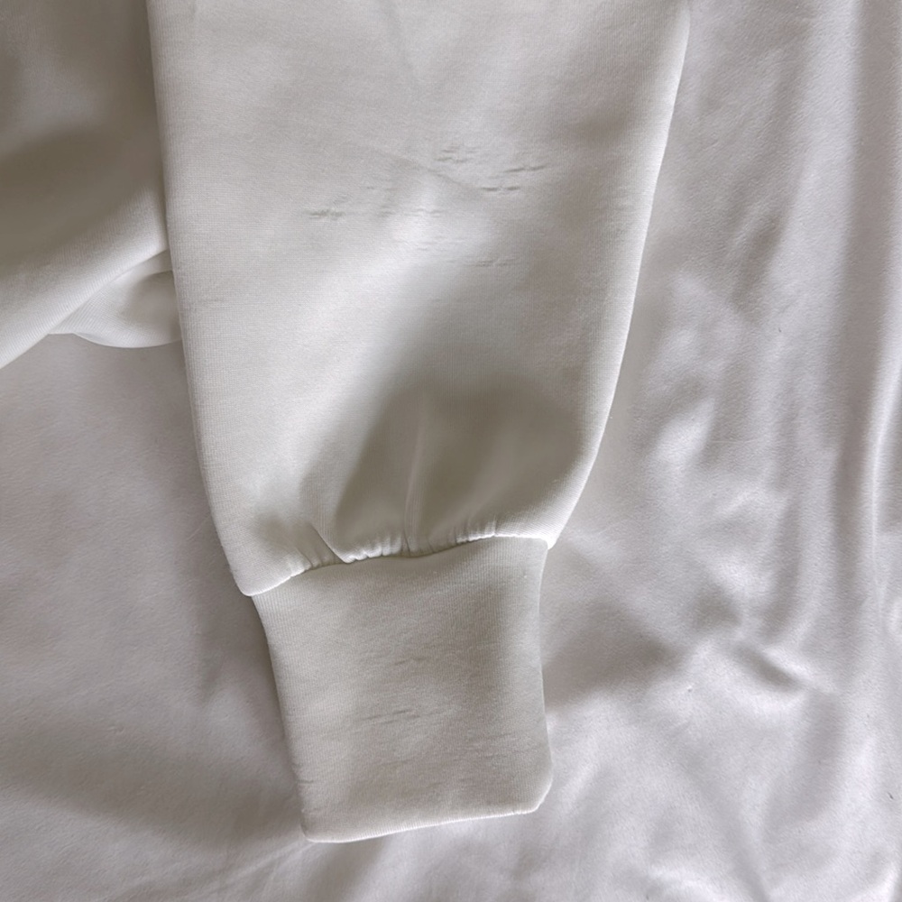 Alexander Wang White Turtleneck Cropped Sweatshirt - Picture 7 of 9